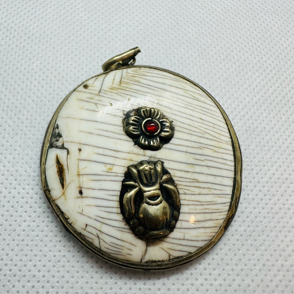 Unique Antique Solid Silver Agate Stone Intaglio … - image 1